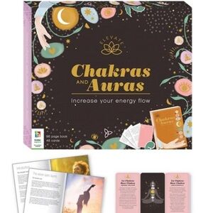 Chakras and Auras Your Energy Healing kit book and cards set by Hinkler